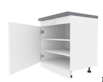 Kitchen Floor Cabinet with Drawer, Model "MS MEBEL
