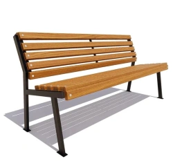 Retro Park Bench without Armrests, Model 77108