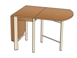 Folding Table with Metal Frame for Dining - Model C27