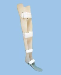 Full Leg Brace for Stabilization and Correction
