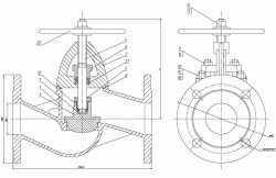 Flanged Shut-off and Regulating Valve DN 65 PN 10 Series 458 (KMIА.491125.001-05)