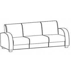 Three-Seater Sofa - Comfortable Seating for Three