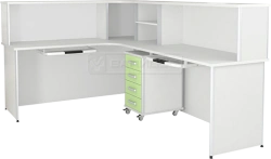 Medical Post with Aluminum Profile and Four Drawers - Post-3K