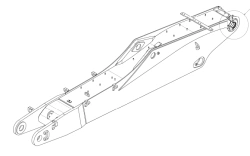 Hydraulic Boom 3.4m for Excavator Heavy Equipment Component