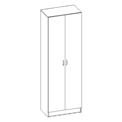 Wooden Wardrobe with MDF Base