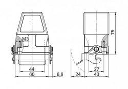 Durable KMT-KV-0-1S Enclosure for Plugs and Sockets