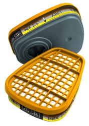 iNEX Gas Mask Filter Model 2057 (Class ABE1)