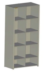 Steel Shelf Unit with 4 Shelves - Model 32-2604.00.00-01