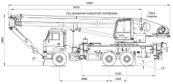 32-Ton Truck Crane on KAMAZ-65115 Chassis KС-55729-1В-3