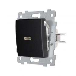 Maria" Dual-key Switch Mechanism with Indicator, C510-440 "Anthracite