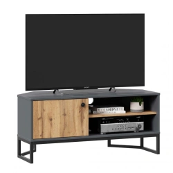 Loft TV Corner Cabinet in Wotan Oak/Anthracite - Model LD.689040.000