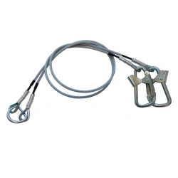 Double Metal Wire Rope Sling with PVC Coating