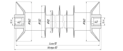 Ribbed Silicon Rubber Pin Insulator FSPKr 120-25/1.1-P-R