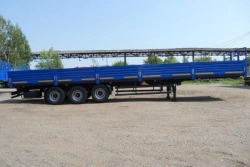 Tri-Axle Flatbed Semi-Trailer for Cargo Transport with Pneumatic Suspension TZA-588513