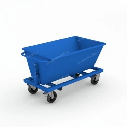 Self-Dumping Container for Metal Shavings and Bulk Materials, Series 1307