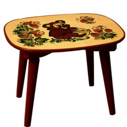 Preschool Bench with Cold Painting, Wooden 260x350x260MM 82030000000