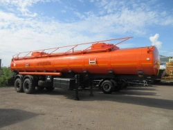 SAV 93182X Semi-Trailer with Leaf Suspension for Transporting Liquids