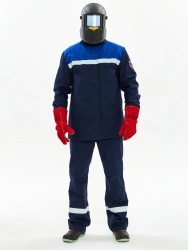 Welding Suit Weld-SOP Class 2 Protection Pants, Dark Blue/Cornflower, Art. 87481946