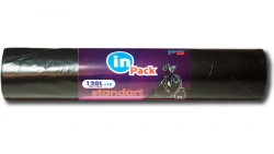 Black PE Garbage Bags 120L 30μm 10pcs/Roll Standard_KZN