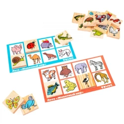 Animal World Wooden Lotto (48 Pieces) - Model 6-2222-2