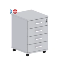 Easy One Mobile Cabinet with Lock (Gray, 404x454x609 mm, 4 Drawers)