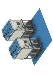 Dry Horizontal Electrofilter TBS-4x3.75-1x14.8-15.0-400