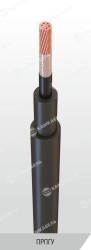 Flexible Single-Core Power Cable with Copper Conductor, Rubber Insulation