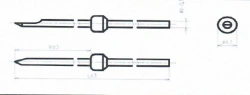 Bone Fixation Pin with Stop Platform 400mm, d=2mm