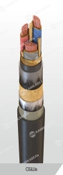 Power Cable with Copper Conductors and Paper Insulation, 1 kV, SBShv Model