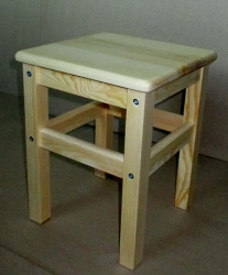 Children's Wooden Stool without Backrest 340x240mm Pine