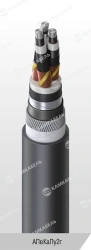 Power Cable with Aluminum Conductors and Cross-linked Polyethylene Insulation, AПвКаПу2г