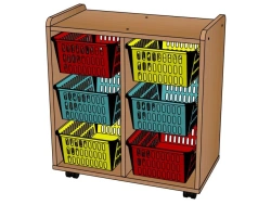 Universal Shelving Unit for Preschool Activities - SJ88