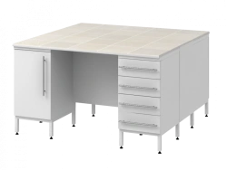 High Island Table with Support Columns 1500 СОТКп