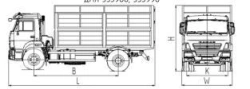 Livestock Transport Truck AZC8090 Model 533998 on KAMAZ 43255-G5 Chassis