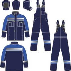 Winter Suit Favorit Ultra, PC, Dark Blue/Cornflower/Yellow, Art. 87490440