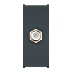 Caduceus Aling Mode Single Antenna Socket F/F, 1M, Anthracite, Art. 6625.A