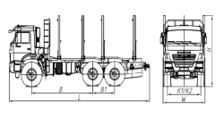 Truck with Sorting Platform and Crane Manipulator, Model 675521-12