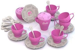 Barbie Tea Set for Kids (34 Pieces in Box)