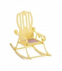 Comfortable Doll Rocking Chair "Little Princess" (Lemon)