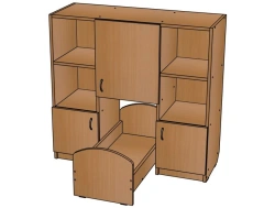 Play Shelf with Bed from Living Room Set SЖ144