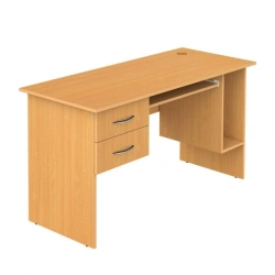 Computer Desk with PVC Edge Banding and Drawer Storage