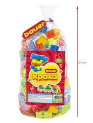 Children's Developmental Building Blocks Toy Bauer "Kroha 1+" 202 Pieces, Art. 835