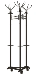Gardix-3 T22(K) Mobile Clothing Rack with Umbrella Hooks