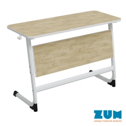 Adjustable Two-Seat Student Desk "Logika", Model ZUM - SU.2.57.L