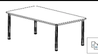Fund Processing Table 1800x1000x800 mm