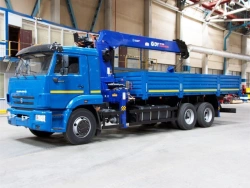 4388G1-10 Cargo Vehicle with Crane on KAMAZ 6520 Chassis