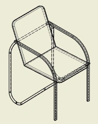 Office Chair with Wooden Frame TV-ASDK-2.14.01