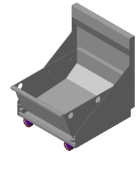 Metal Chip Collection and Transport Trolley Series 1363