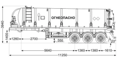Food and Alcohol Transport Tank Semi-Trailer STK 9010-60