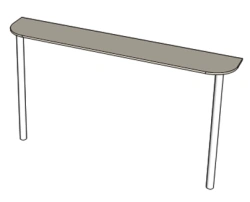 Wall-Mounted Table Made of 16mm Laminated Chipboard